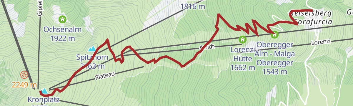 Route map: Geiselsberg - Kronplatz
